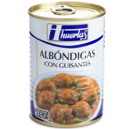 ALBONDIGAS HUERTAS CON GUISANTES 415GR