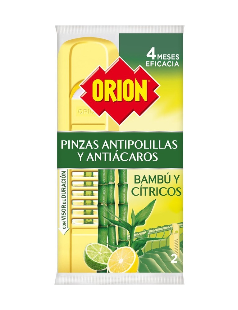 ANTIPOLILLA ORION PINZA BAMBU Y CITRICOS 2UDS