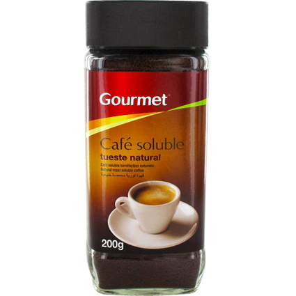 CAFE GOURMET SOLUBLE TUESTE NATURAL 200 GR.