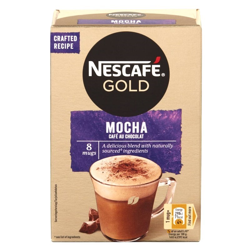 CAFE NESCAFE GOLD MOCHA 8X18GR