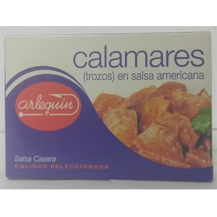 CALAMARES ARLEQUIN EN SALSA AMERICANA LATA 115GR