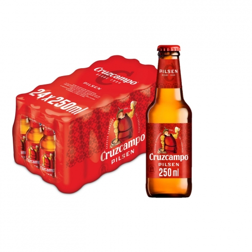 CERVEZA CRUZCAMPO 25CL BANDEJA 24U N/R PVP 9´99€