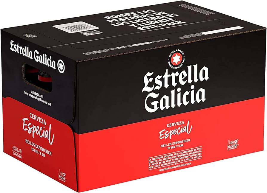 CERVEZA ESTRELLA GALICIA BOTELLIN CAJA 24x33CL