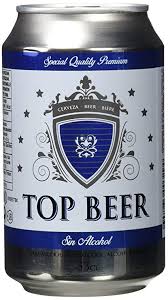 CERVEZA TOP BEER S/ALCOHOL LATA 33CL