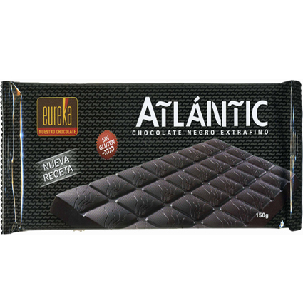 CHOCOLATE ATLANTIC NEGRO EXTRAFINO S/GLUTEN 150GR