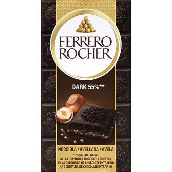 CHOCOLATE FERRERO DARK TABLETA 90GRS