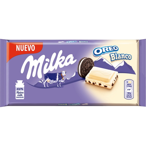 CHOCOLATE MILKA OREO BLANCO 100GRS
