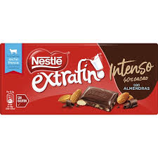 CHOCOLATE NESTLE C/ALMENDRAS INTENSO 40%CACAO 123GR