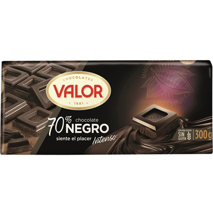 CHOCOLATE VALOR 70% NEGRO 300GR
