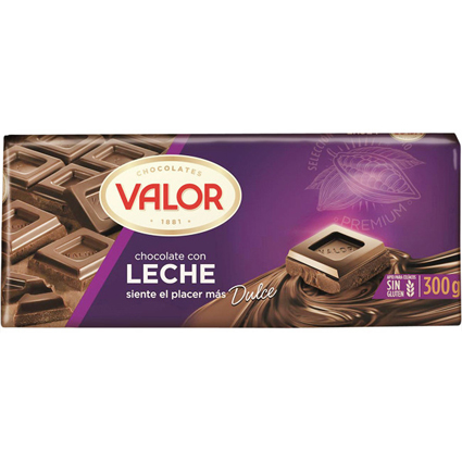 CHOCOLATE VALOR C/LECHE 300 GR.