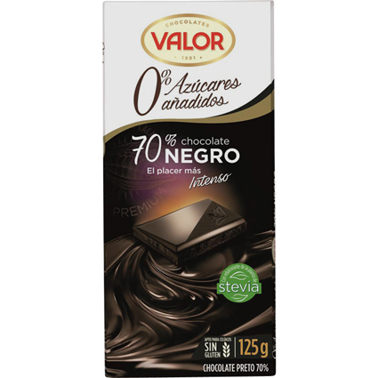 CHOCOLATE VALOR S/AZUCAR NEGRO 70% 100GR