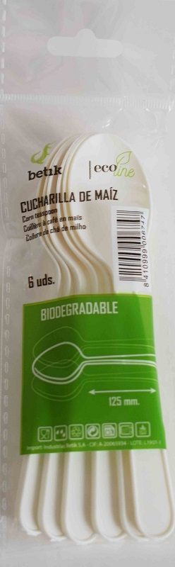 CUCHARILLA BETIK BIO MAIZ 6UDS