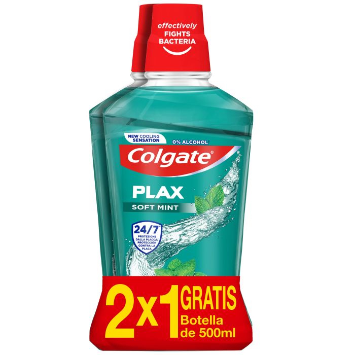 DENTIFRICO COLGATE ENJUAGUE PLAX MULTIPROTECCION 2UDSx500ML