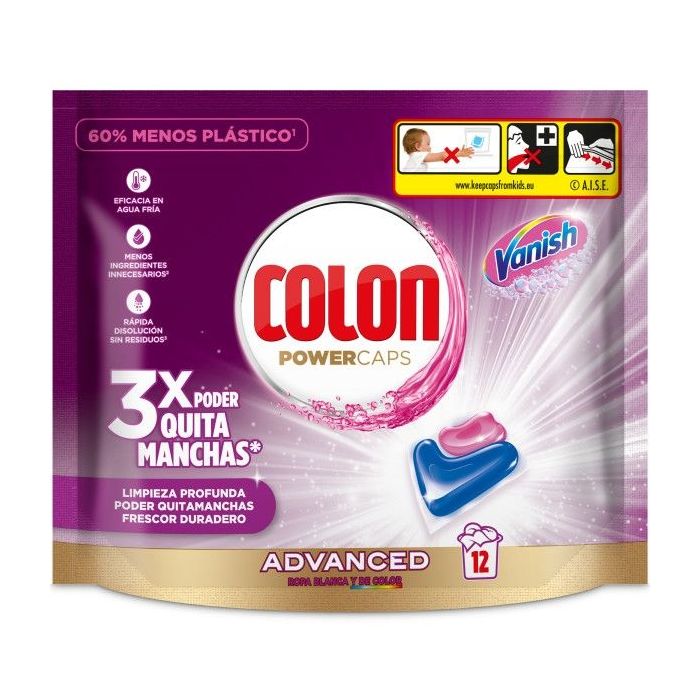 DETERGENTE COLON CAPSULAS POWECAPS VANISH 12UDS