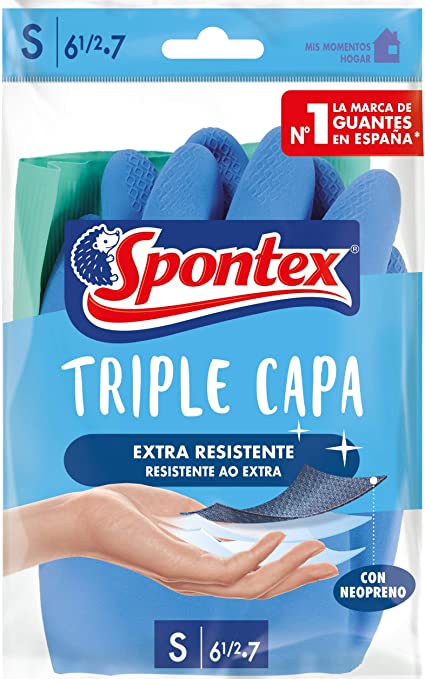 GUANTES SPONTEX TRIPLE CAPA TALLA S