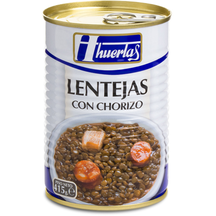 LENTEJAS HUERTAS CON CHORIZO 415GR