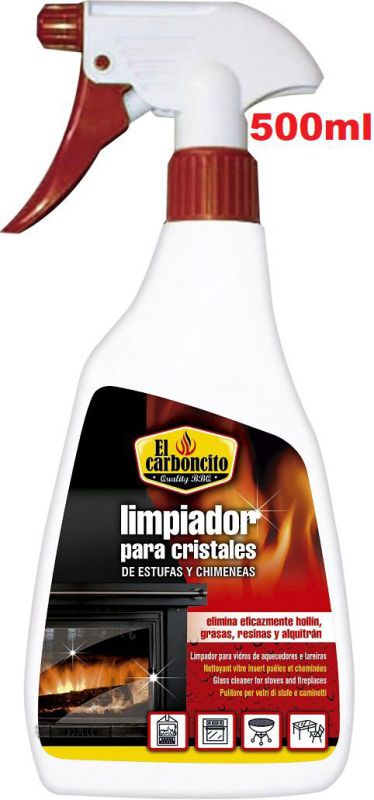 LIMPIADOR EL CARBONCITO CRISTALES ESTUFAS Y CHIMENEAS 500ML