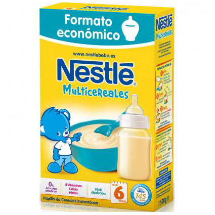 PAPILLA NESTLE MULTICEREALES 500GRS