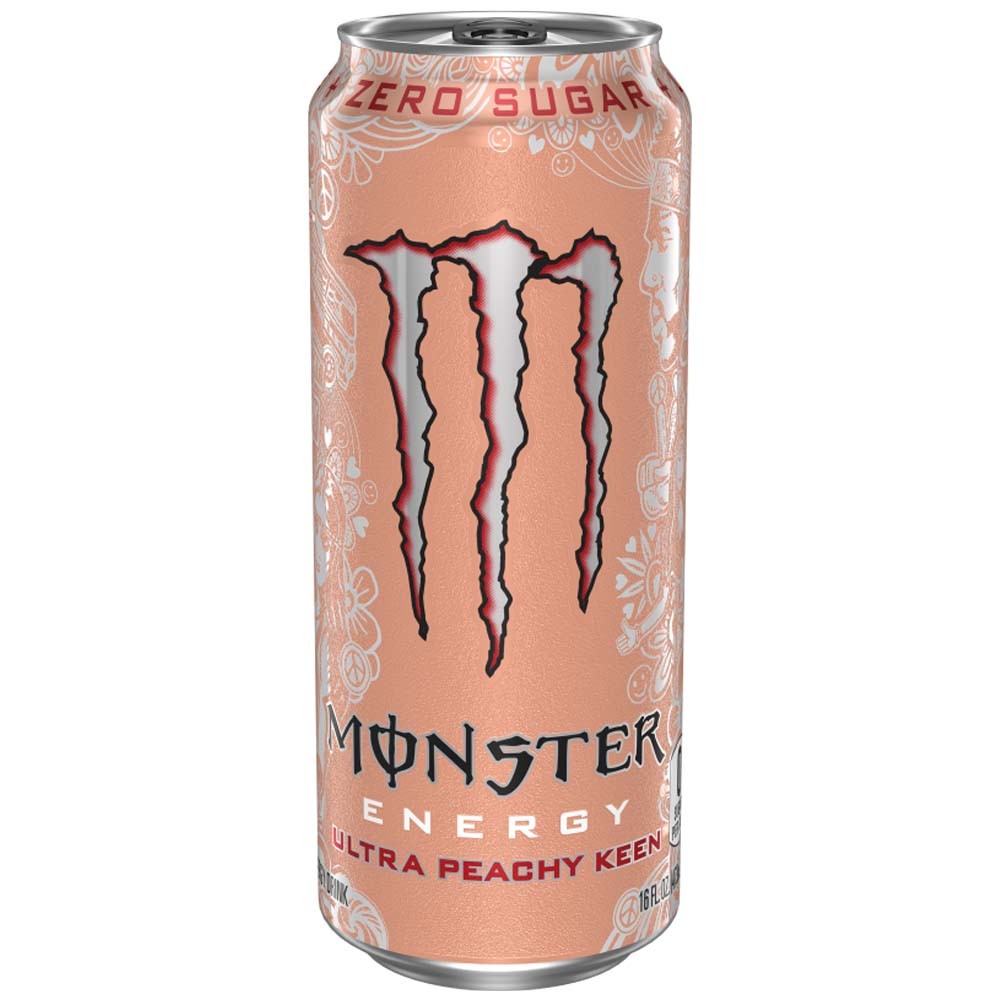 REFRESCO ENERGY MONSTER ULTRA PEACHY KEEN S/AZUCAR 500ML