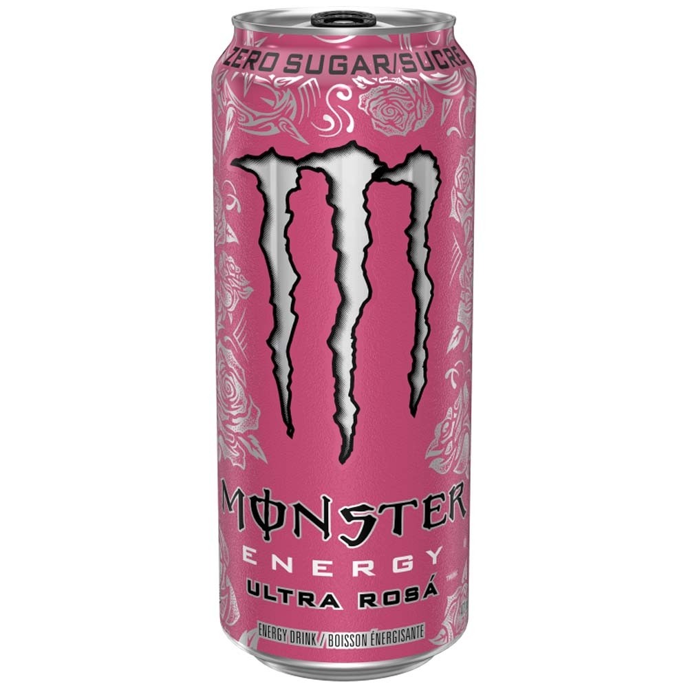 REFRESCO ENERGY MONSTER ULTRA ROSA S/AZUCAR 500ML