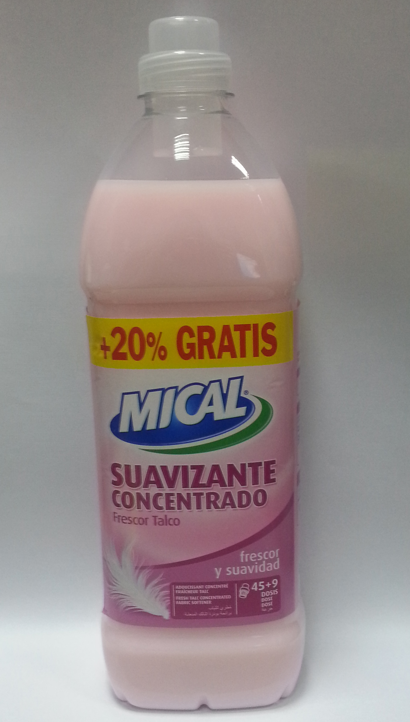 SUAVIZANTE MICAL CONCENTRADO FRESCOR TALCO 1,5L