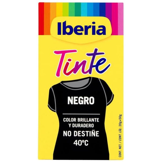 TINTE IBERIA NEGRO 40ºC 20GRS+50GRS