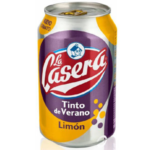 TINTO VERANO LA CASERA LIMON LATA 33CL