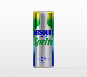 VODKA ABSOLUT CON SPRITE 5%VOL LATA 33CL