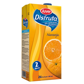 ZUMO JUVER DISFRUTA NARANJA-UVA 2L