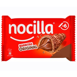 CHOCOLATE NOCILLA BARRITAS ORIGINAL 6UDS 129GRS