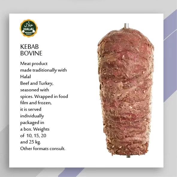 PINCHO BOLA KEBAB TERNERA -KG- (FORMATO 15KG)