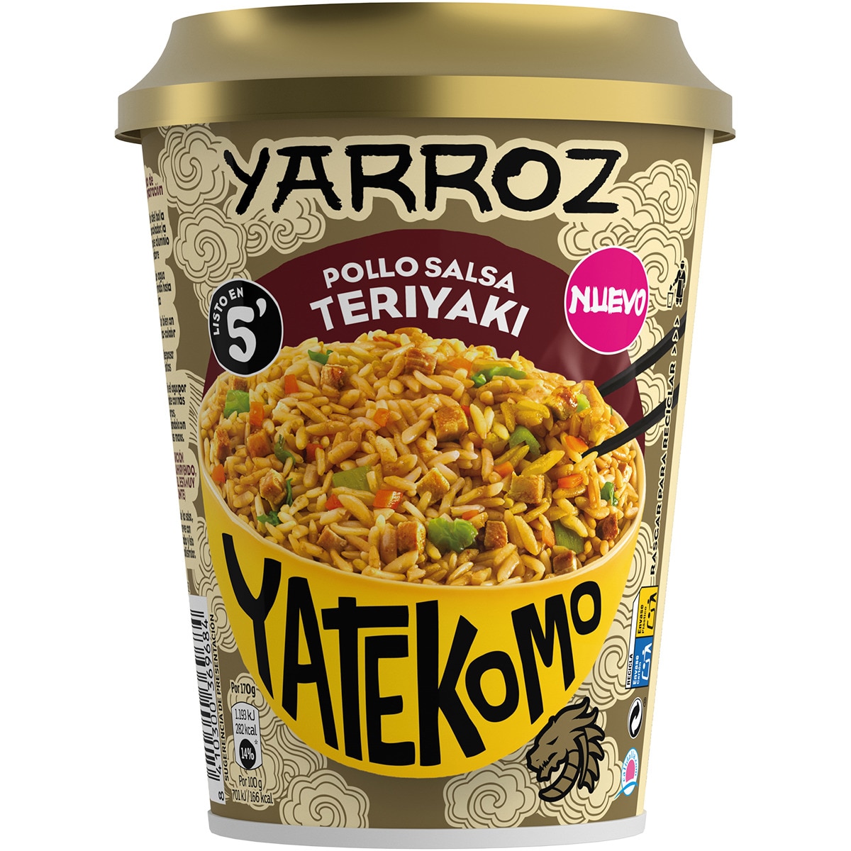 YARROZ POLLO SALSA TERIYAKI YATEKOMO 83GRS