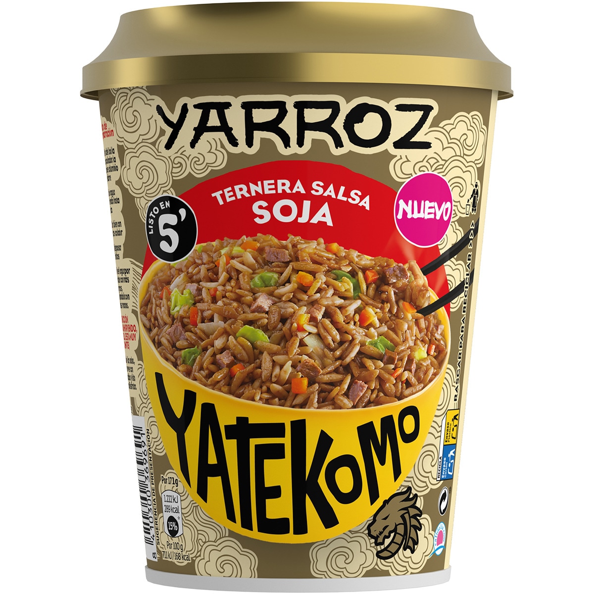 YARROZ TERNERA SALSA SOJA YATEKOMO 84GRS