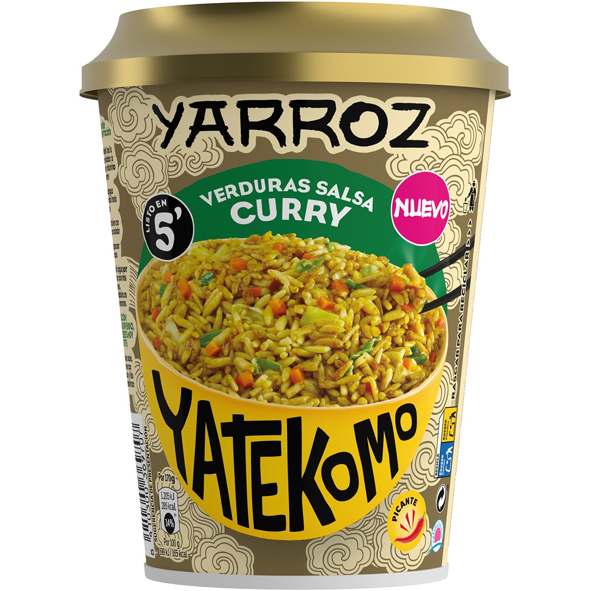 YARROZ VERDURAS SALSA CURRY YATEKOMO 85GRS